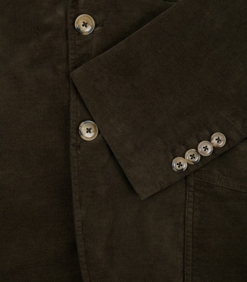 Dark Green Velvet Kennedy Patch Vintage Jacket
