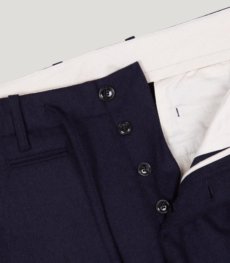 Navy Wool Tomi Trousers