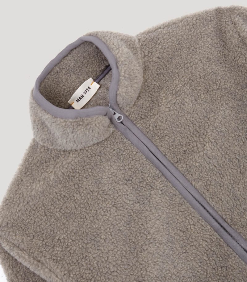 Grey Sheepskin Jacket