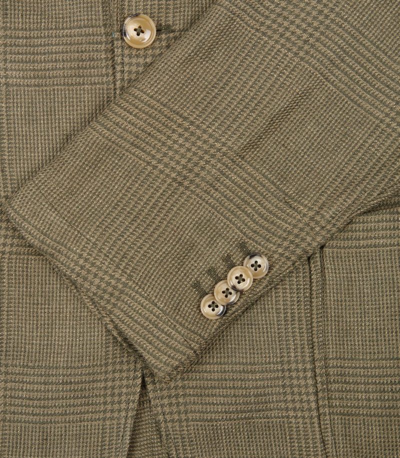 Khaki Prince of Wales Kennedy-Patch Jacket