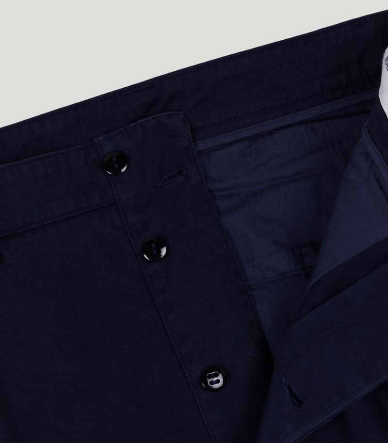 Navy Cotton Army Trousers SS22