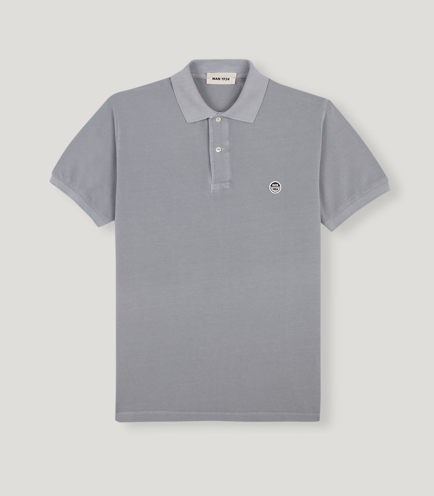 Grey MAN 1924 Polo Shirt SS22