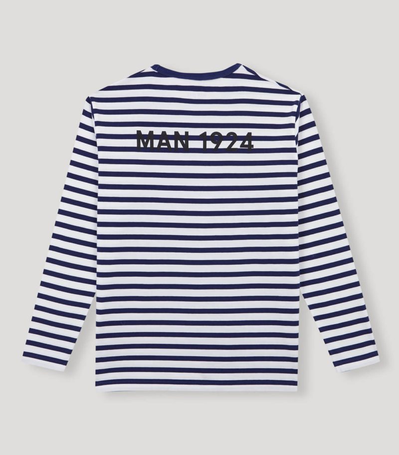 Striped White-Blue Long Sleeve T-Shirt SS22