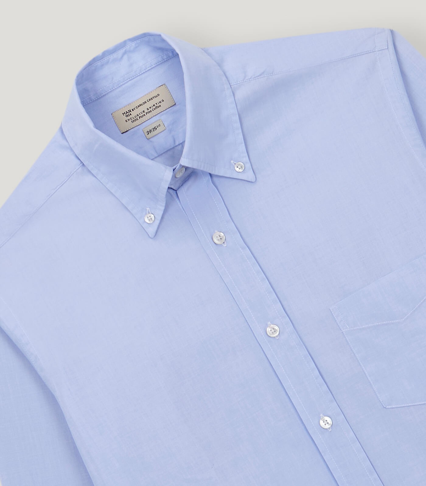 Blue Fil-a-Fil Button Down Casual Shirt